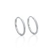 10437 stribrne nausnice krouzky 1 cm