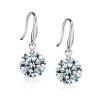 10522 stribrne nausnice zirkon 6 mm