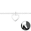 10631 stribrny naramek s priveskem srdicko