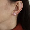 10726 Stříbrné náušnice PINK DEVIL  Ag925/1000; ≤0,47 g