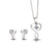 10129 stribrny set sperku nekonecne srdce nausnice a retizek s priveskem z lasky kupte na majya cz