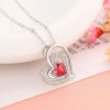 10269 stribrny privesek s retizkem cervene srdicko 1