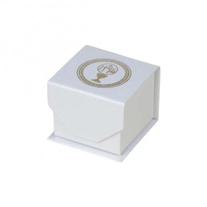 10013 wspaniałe białe pudełko na pierścionek viola komunia święta kup na majya