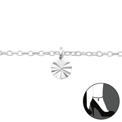 10632 srebrna bransoletka z zawieszką marry