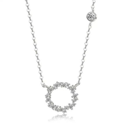 10808 srebrny wisiorek z rhinestone loreta tylko na majya cz