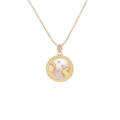 10889 srebrny wisiorek z siateczką moonlight pisces kup teraz w majya cz