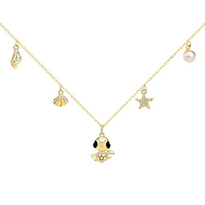 11013 srebrny wisiorek z rhinestone oxana pozłacany tylko na majya cz