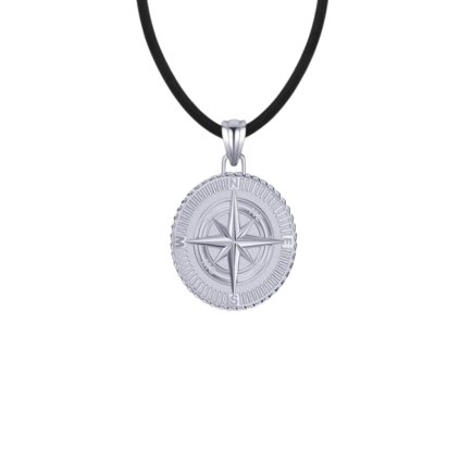 11146 srebrny wisiorek charles z czarną skórzaną zawieszką 55 cm szerokość 2 0 mm odkryj na majya cz