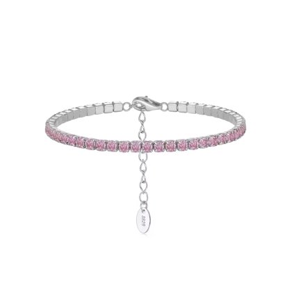 11226 srebrna bransoletka tenisowa mabel 16 cm szerokość 3 mm odkryj na majya cz