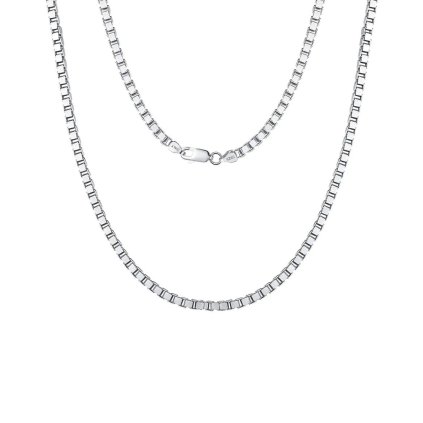 11358 Srebrny łańcuszek Brian 50 cm szerokość 3 mm majya.pl