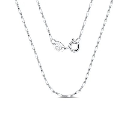 11395 Srebrny łańcuszek Mark, 45 cm, szerokość 1 mm, majya.pl