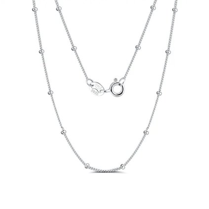 11425 Srebrny łańcuszek Bradley 45 cm szerokość 1,1 mm majya.pl
