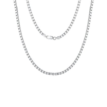 11466 srebrny łańcuszek Brian 50 cm szerokość 2 mm majya.pl