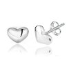 10488 srebrne kolczyki serduszka