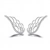 10156 piękne srebrne kolczyki anielskie skrzydła idealny prezent dla kobiety od majya cz