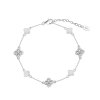 11874 Srebrna bransoletka z zawieszkami Lucky Caren Majya pl