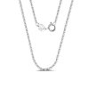 11418 Srebrny łańcuszek Levon 40 cm szerokość 1 mm majya.pl