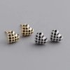 11753 srebrne kolczyki szachownica chrisi pozłacane mayja pl 1