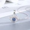 11780 Srebrna zawieszka z łańcuszkiem blue eye majya pl 2