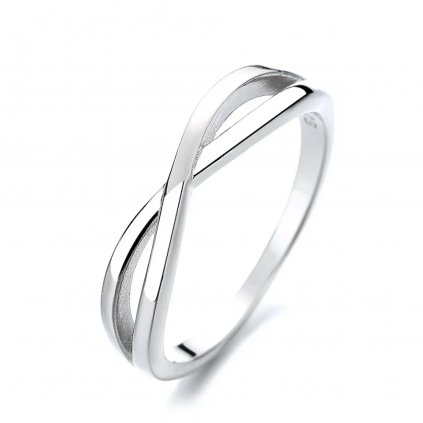 10196 minimalistický strieborný prsteň skreslený kúpiť na majya cz