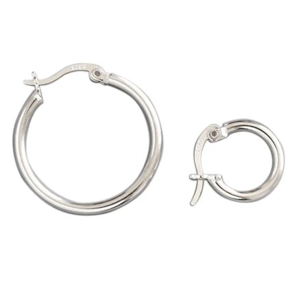 10496 strieborné náušnice krúžok 13 mm