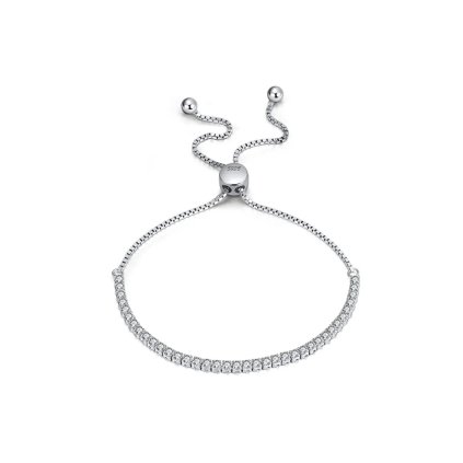 11228 strieborný tenisový náramok jasmin 16 cm šírka 2 mm teraz na majya sk