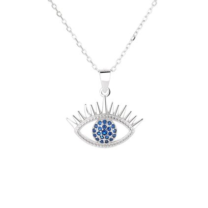 11780 strieborný prívesok s retiazkou blue eye majya.sk