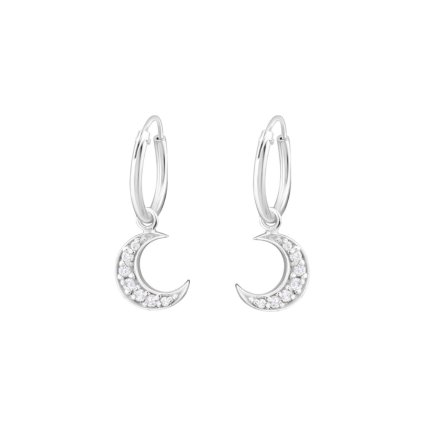 11933 strieborné náušnice mesiac majya sk