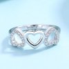 10079 strieborný prsteň tri srdcia so zirkónmi objaviť na majyacz