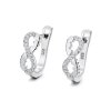 10155 obľúbené strieborné náušnice nekonečno so srdiečkami ako darček pre ženu kúpiť na majya cz