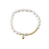 11180 strieborný náramok s perlami riven pozlátený objaviť na majya cz