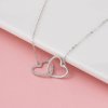 11225 strieborný náhrdelník s dvojitým srdcom na majya cz
