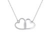 11225 strieborný prívesok náhrdelník dvojité srdce objavte teraz na majya cz