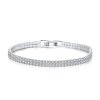 11292 strieborný tenisový náramok jeden 18 cm šírka 4 mm na majya cz