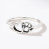 11775 strieborný prsteň srdce a labka majya sk 1