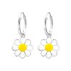 10659 strieborné náušnice so sedmokráskou