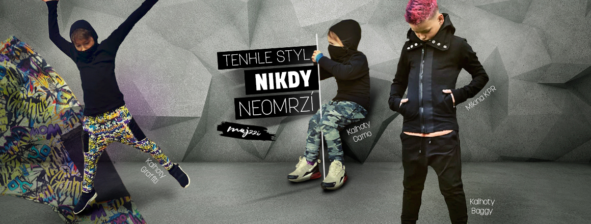 tepláky baggy, mikiny Kpr