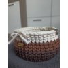 Háčkovaný košík 20 cm