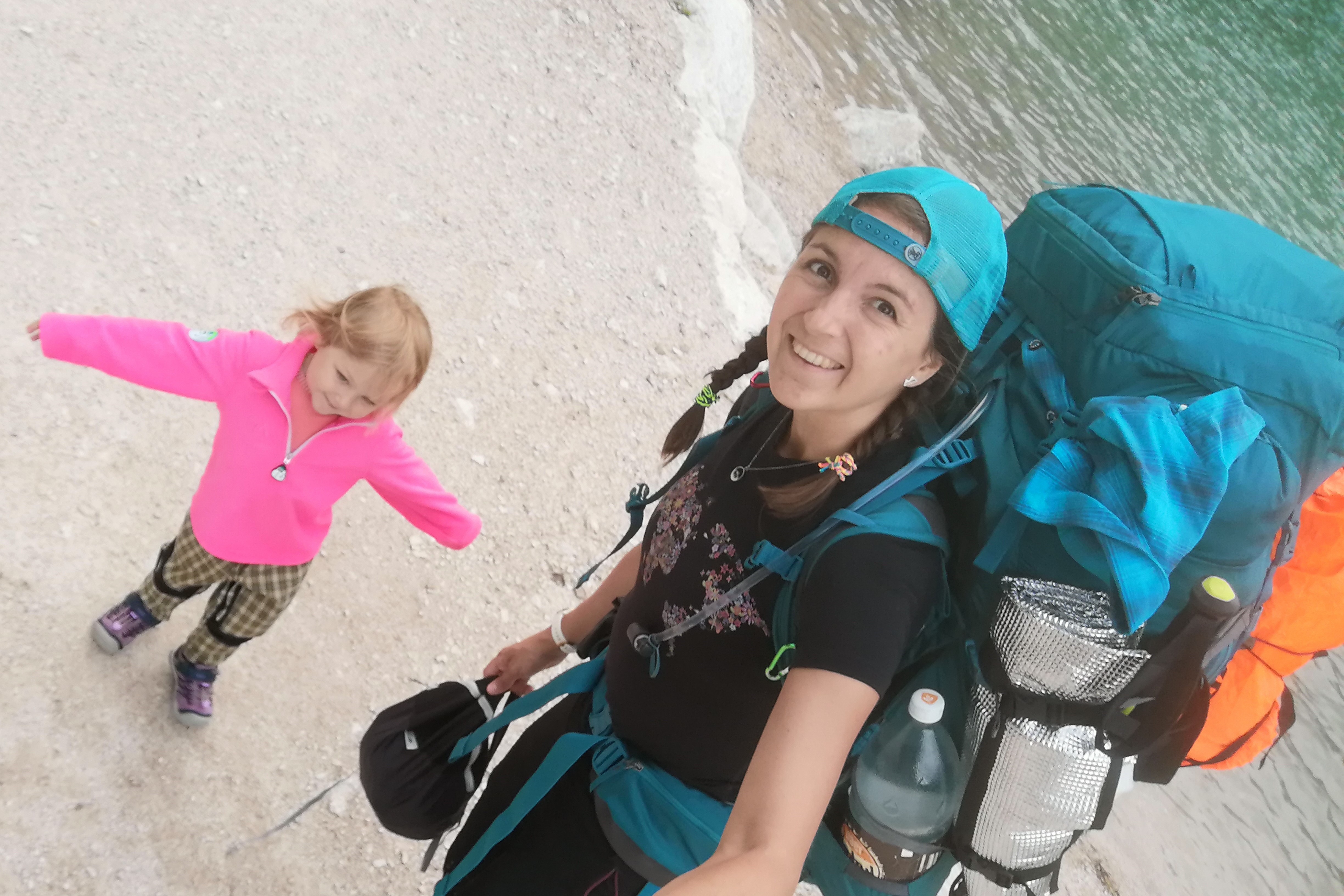 Mamča na treku - Alta Via den 1