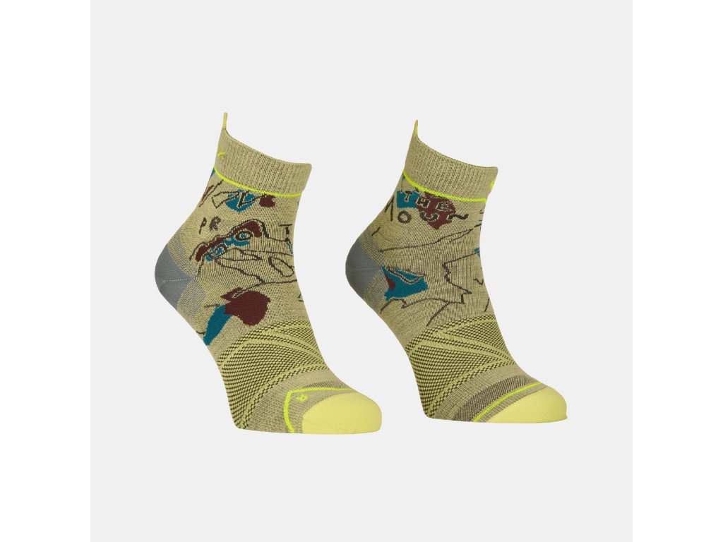 Ortovox pánské merino ponožky Alpine Light Quarter Socks M Barva: wabisabi, Velikost: 39-41