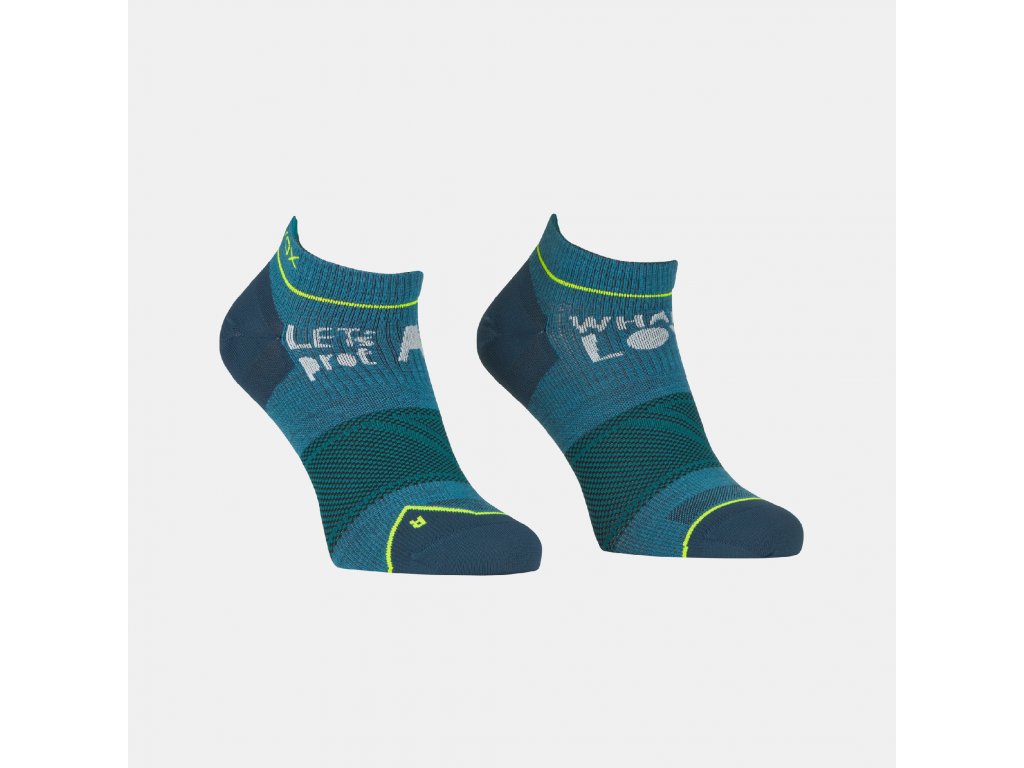 Ortovox pánské merino ponožky Alpine Light Low Socks M Barva: Mountain blue, Velikost: 39-41
