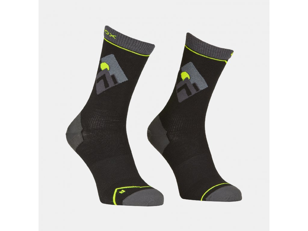 Ortovox pánské merino ponožky Alpine Light Comp Mid Socks M Barva: black raven, Velikost: 39-41