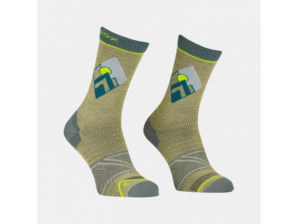 Ortovox pánské merino ponožky Alpine Light Comp Mid Socks M Barva: wabisabi, Velikost: 39-41