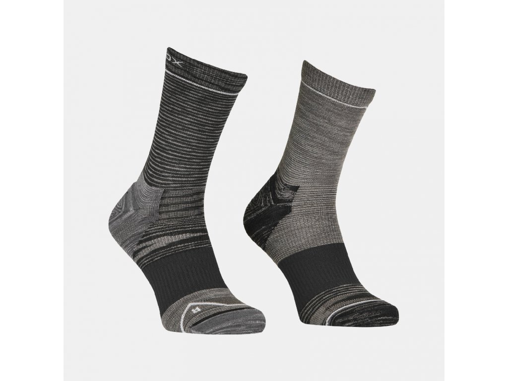 Ortovox pánské merino ponožky Alpine Mid Socks M Barva: black raven, Velikost: 39-41