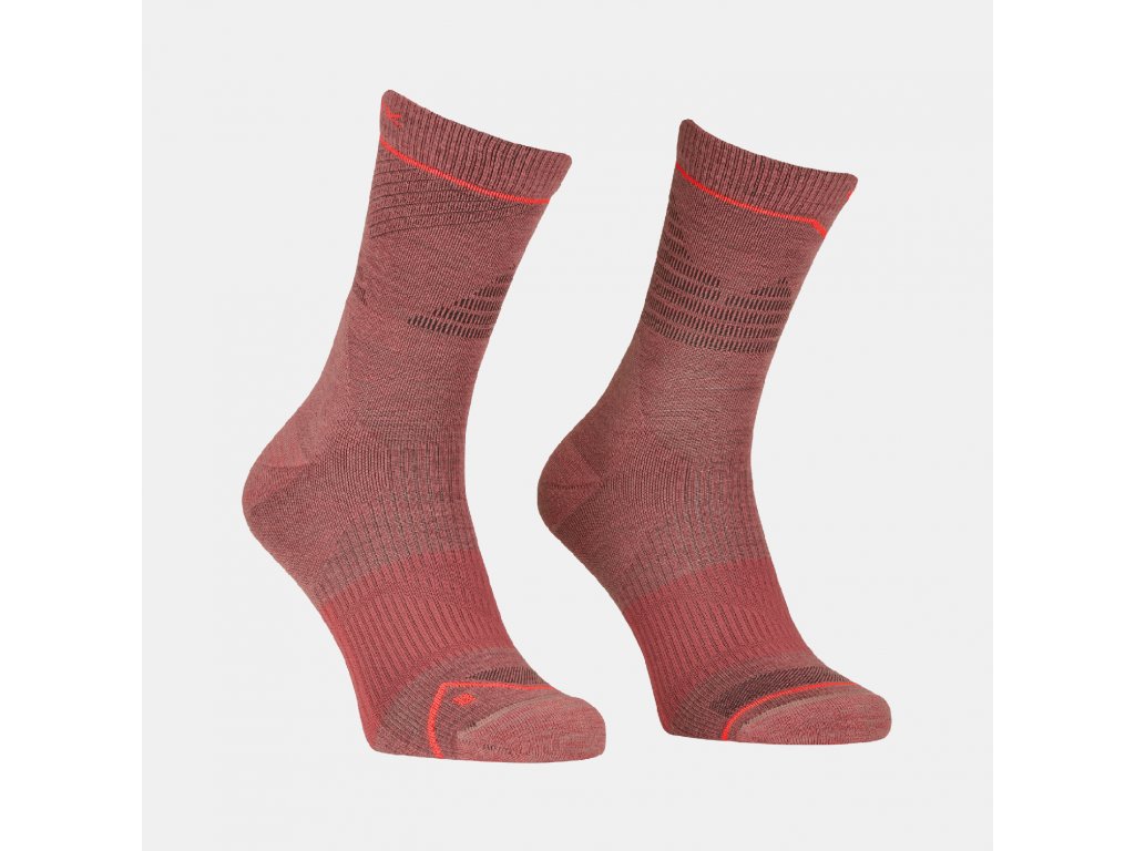 Ortovox dámské merino ponožky Alpine Pro Comp Mid Socks W Barva: wild rose, Velikost: 39-41