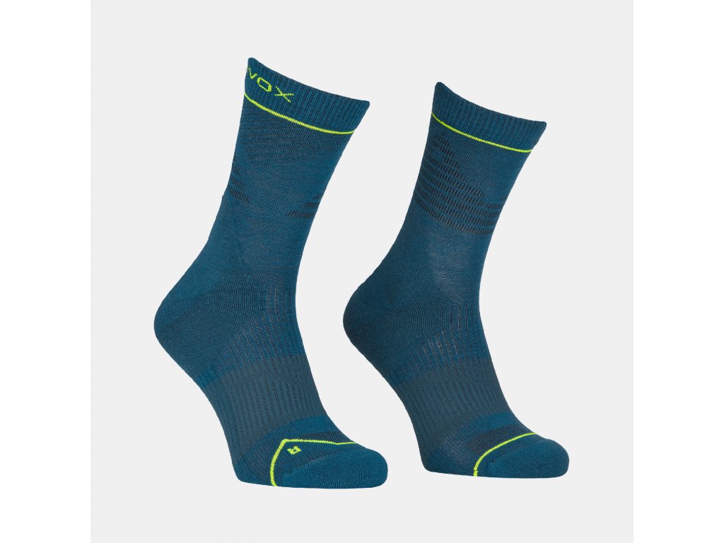 Ortovox pánské merino ponožky Alpine Pro Comp Mid Socks M Barva: petrol blue, Velikost: 39-41