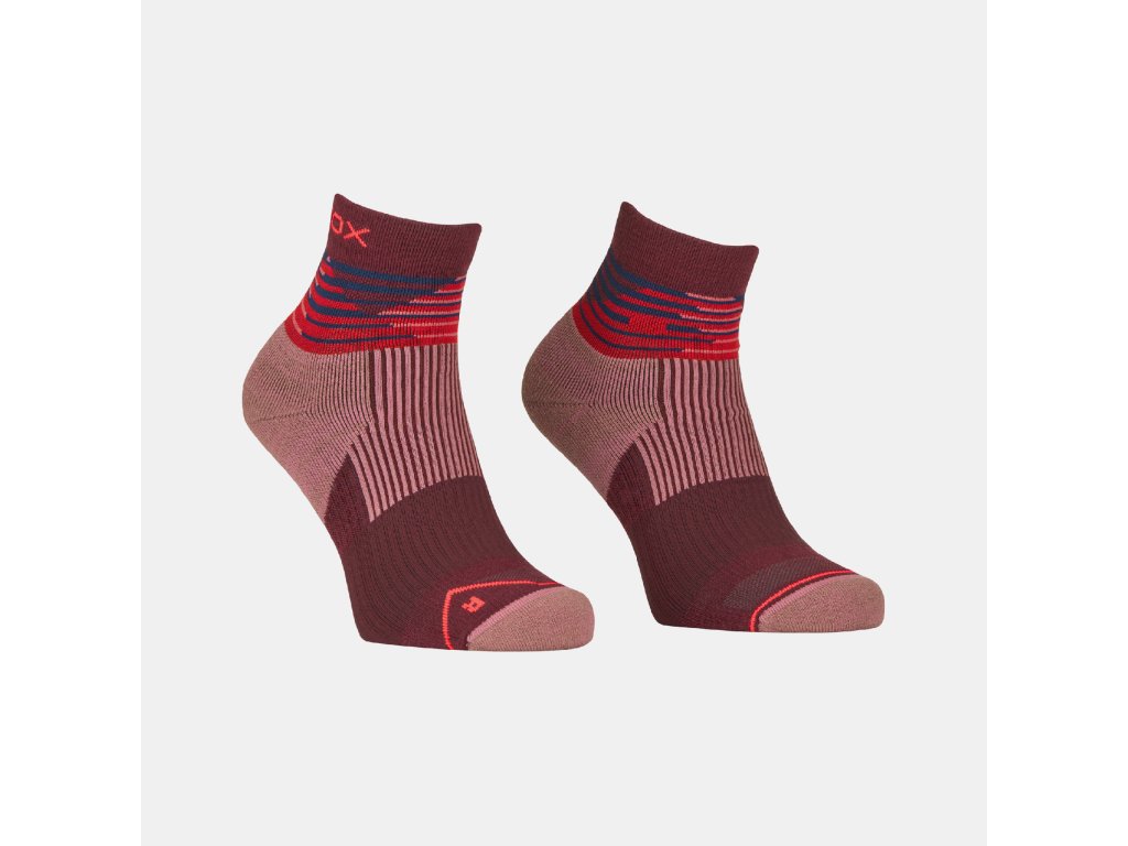 Ortovox dámské merino ponožky All Mountain Quarter Socks W Barva: winetasting, Velikost: 35-38