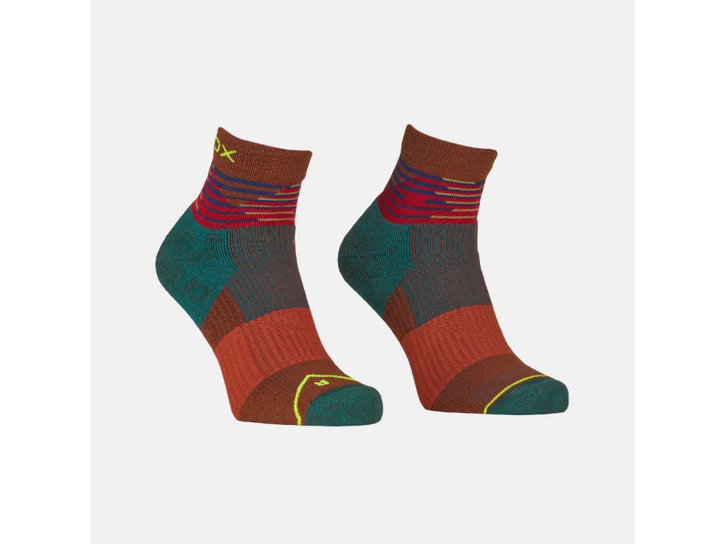 Ortovox pánské merino ponožky All Mountain Quarter Socks M Barva: clay orange, Velikost: 42-44