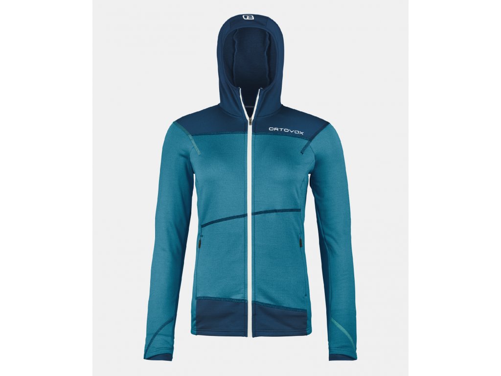 Ortovox Fleece Light Hoody W Barva: Mountain blue, Velikost: XS