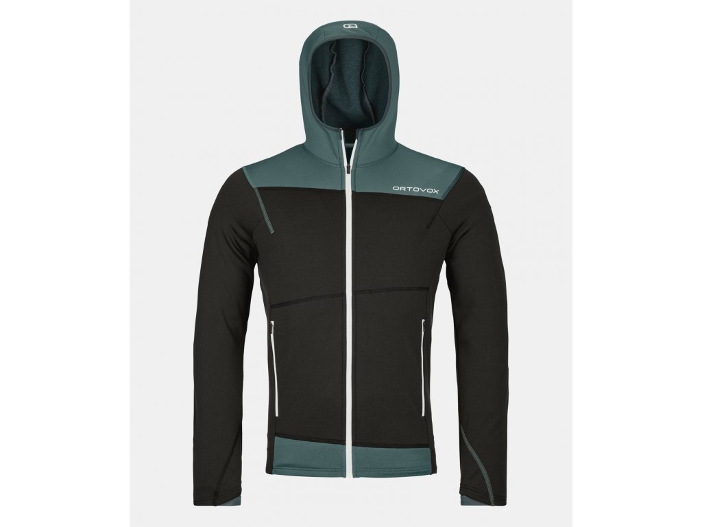 Ortovox Fleece Light Hoody M Barva: black raven, Velikost: M